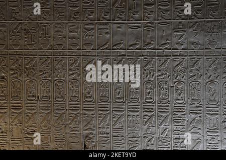 Abydos une des plus anciennes villes de l'Égypte ancienne, 20 octobre 2022. Photo de la liste des Abydos King. (CTK photo/Petr Svancara) Banque D'Images