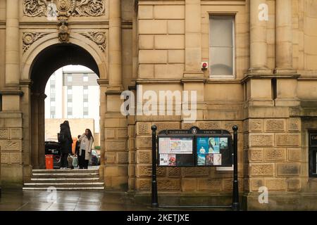 Halifax, West Yorkshire, Royaume-Uni. L'hôtel de ville de Halifax Banque D'Images