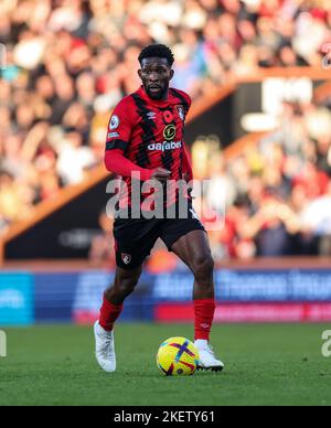 Jefferson Lerma de Bournemouth en action lors du match de la Premier League au stade Vitality, à Bournemouth. Date de la photo: Samedi 12 novembre 2022. Banque D'Images