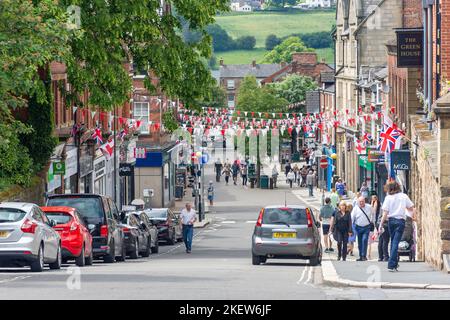 King Street, Belper, Derbyshire, Angleterre, Royaume-Uni Banque D'Images