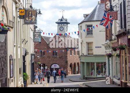 17th Century Market House de High Street, Ross-on-Wye (Rhosan ar Wy), Herefordshire, Angleterre, Royaume-Uni Banque D'Images