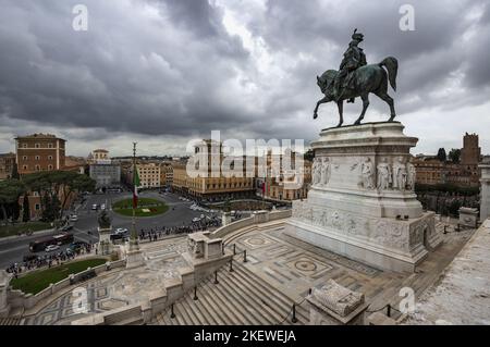 La Piazza Venezia à Rome Banque D'Images