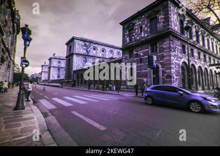 Paris dans le spectre uv Banque D'Images