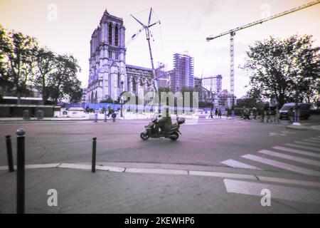Paris dans le spectre uv Banque D'Images