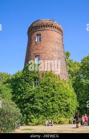 Wasserturm am Obersee, Bezirk Weißensee, Pankow, Berlin, Allemagne Banque D'Images