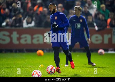 ZEIST, PAYS-BAS - NOVEMBRE 14 : Memphis Depay, pays-Bas, lors d'une session d'entraînement de l'équipe de football des pays-Bas, avant la coupe du monde de la FIFA, Qatar 2022 au campus de la KNVB sur 14 novembre 2022, à Zeist, pays-Bas (photo de René Nijhuis/Orange Pictures) Banque D'Images