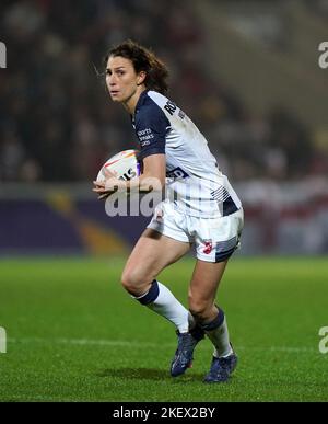 Courtney Winfield-Hill, en Angleterre, lors du match de demi-finale de la coupe du monde de rugby à XV féminin au STADE DE la communauté LNER, York. Date de la photo: Lundi 14 novembre 2022. Banque D'Images