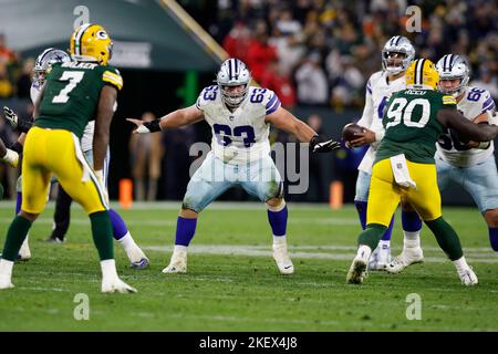 Dallas Cowboys center Tyler Biadasz (63) warms up prior to an NFL Football  game in Arlington, Texas, Sunday, Sept. 20, 2020. (AP Photo/Michael  Ainsworth Stock Photo - Alamy