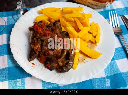 Plat de viande classique italien Ossobuco à base de veau ou de bœuf Banque D'Images