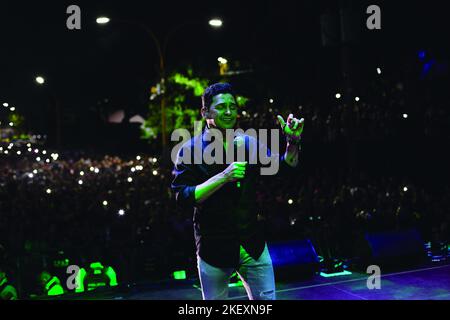 Valence, Carabobo, VEN. 11th novembre 2022. 13 novembre 2022. Jorge Celedon, chanteur de Vallenato, d'origine colombienne, est apparu à l'Expo Valencia 2022., dans la ville de Valence, état de Carabobo. Photo: Juan Carlos Hernandez (Credit image: © Juan Carlos Hernandez/ZUMA Press Wire) Banque D'Images