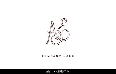AE, EA lettres abstraites logo Monogramme Illustration de Vecteur