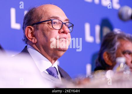 New York, États-Unis. 14th novembre 2022. Gilmar Mendes lors de LA Conférence DE LA LIDE Brésil - New York au Havard Club de New York aux États-Unis ce lundi, le 14th. LIDE - Grupo de Líderes Empresariais tient la Conférence DU BRÉSIL DE LIDE - New York, sur 14 novembre et 15th, au club de Harvard, à New York (Etats-Unis), avec le soutien institutionnel de la Chambre de commerce américano-brésilienne (BACC). (Photo: Vanessa Carvalho/Brazil photo Press) Credit: Brazil photo Press/Alay Live News Banque D'Images