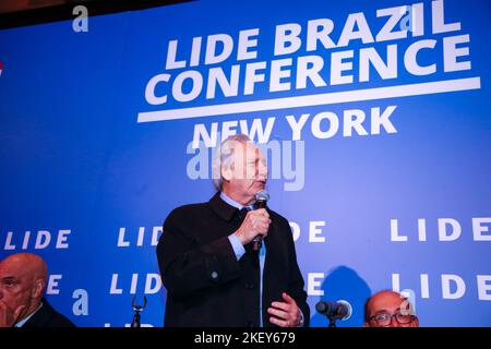 New York, États-Unis. 14th novembre 2022. Ricardo Lewandowski lors de LA conférence DE LA LLIDE Brazil - New York au Havard Club de New York, aux États-Unis, ce lundi 14th. LIDE - Grupo de Líderes Empresariais tient la Conférence DE LIDE Brésil - New York, sur 14 novembre et 15th, au Harvard Club, à New York (Etats-Unis), avec le soutien institutionnel de la Chambre de commerce brésilienne-américaine (BACC). (Photo: Vanessa Carvalho/Brésil photo presse crédit: Brésil photo presse/Alay Live News Banque D'Images