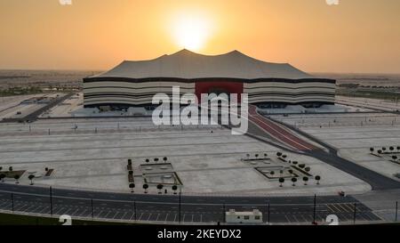 Photo non datée du stade Al Bayt, au Qatar, où se jouera certains des matchs de la coupe du monde de la FIFA, Qatar 2022. Photo de SCDL-Balkis Press/ABACAPRESS.COM Banque D'Images