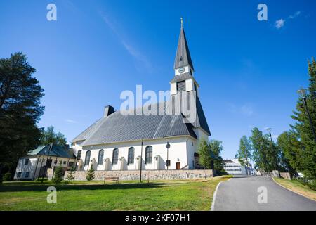 Église évangélique luthérienne de Rovaniemi, Finlande Banque D'Images