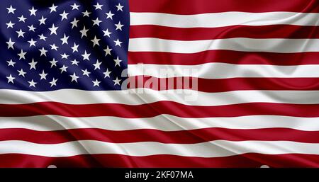Drapeau officiel des Etats-Unis Banque D'Images