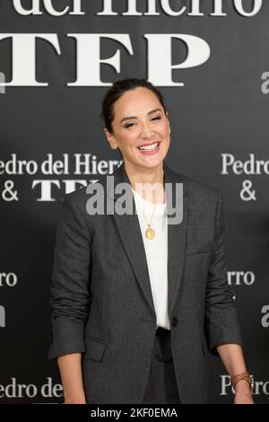 Madrid. Espagne. 20221115, Tamara Falco présente sa deuxième collection exclusive pour Pedro del Hierro et TFP en tant que directrice et ambassadrice de la Creadive à Tendam Showroom sur 15 novembre 2022 à Madrid, Espagne Banque D'Images