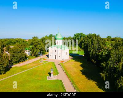 Cathédrale de Saviors vue panoramique aérienne à Pereslavl Zalessky ou Pereslavl-Zalessky, anneau d'or de Russie Banque D'Images