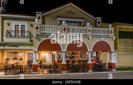 Restaurant Abbys on Miami sur Miami Avenue à Venise, Floride, États-Unis Banque D'Images