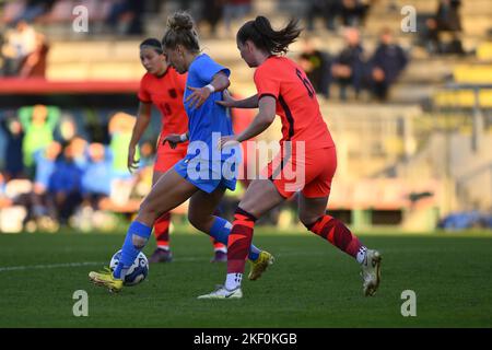 Rome, Italie. 14th novembre, Rome, Italie. 14th novembre 2022. Lors du match international amical entre l'Italie WU23 et l'Angleterre WU23 au stadio Tre Fontane le 14th novembre 2022 à Rome, Italie. Crédit : Agence photo indépendante/Alamy Live News Banque D'Images