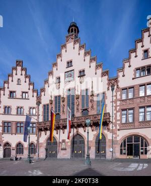 L'hôtel de ville (Römer), hôtel de ville de Francfort, Francfort-sur-le-main, Allemagne Banque D'Images