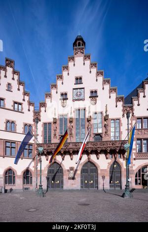 L'hôtel de ville (Römer), hôtel de ville de Francfort, Francfort-sur-le-main, Allemagne Banque D'Images