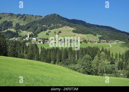 Paysage à Kleinwalsertal,Vorarlberg,Autriche Banque D'Images
