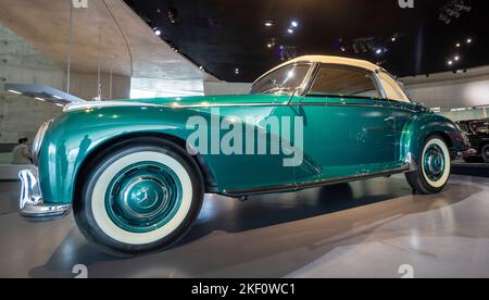 1954 Mercedes-Benz 300 S cabriolet A, Musée Mercedes-Benz, Stuttgart, Allemagne Banque D'Images