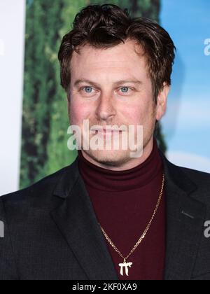 L'acteur américain Noah Segane arrive à la première de Netflix, « Glass Onion: A Knives Out Mystery », qui a eu lieu au musée Academy of Motion Pictures on 14 novembre 2022 à Los Angeles, Californie, États-Unis. (Photo par Xavier Collin/image Press Agency/NurPhoto) Credit: NurPhoto/Alay Live News Banque D'Images