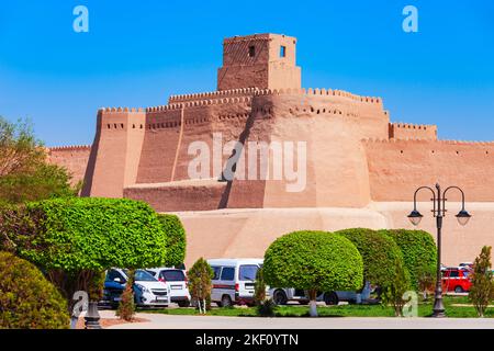 Kunya Ark signifie ancienne forteresse est une citadelle à l'intérieur de la ville antique d'Ichan Kala à Khiva, Ouzbékistan Banque D'Images