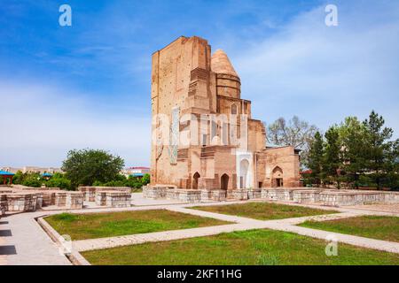 Dorus Saodat ou Mausolée Jahangir dans l'ancienne ville de Shahrisabz en Ouzbékistan Banque D'Images