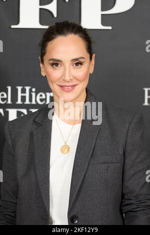 15 novembre 2022, Madrid, Espagne: TAMARA FALCO présente sa deuxième collection exclusive pour Pedro del Hierro et TFP en tant que directrice créative et ambassadrice au salon de Tendam à Madrid, Espagne. (Image du crédit: © Jack Abuin/ZUMA Press Wire) Banque D'Images