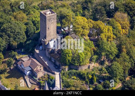 Vue aérienne, château de Blankenstein, Blankenstein, Hattingen, région de Ruhr, Rhénanie-du-Nord-Westphalie, Allemagne, Burg, DE, Europe, Photographie aérienne, Tour, OV Banque D'Images