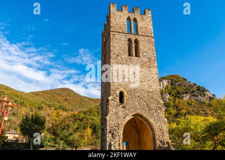 Tour Saint Michel, ancien clocher de Tarascon sur Ariège, Ariège, Occitanie, France Banque D'Images