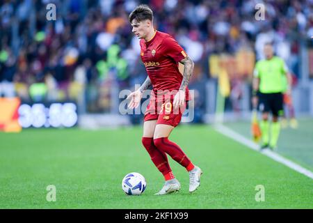 Rome, Italie. 13th novembre 2022. Nicola Zalewski de AS Roma pendant la série Un match entre Roma et Turin au Stadio Olimpico, Rome, Italie, le 13 novembre 2022. Credit: Giuseppe Maffia/Alay Live News Banque D'Images