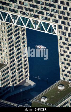 Antenne de la ville intérieure d'Amsterdam, pays-Bas Banque D'Images