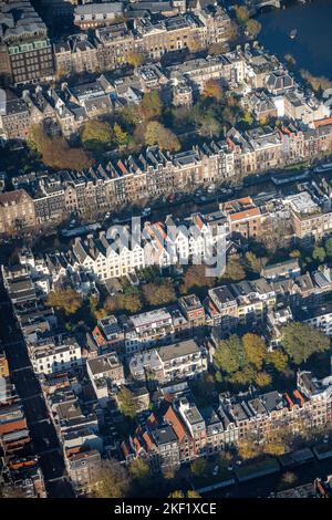 Antenne de la ville intérieure d'Amsterdam, pays-Bas Banque D'Images