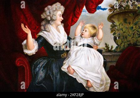 1780S PORTRAIT DUCHESSE DE DEVONSHIRE ET SA PETITE FILLE LADY GEORGIANA CAVENDISH PAR SIR JOSHUA REYNOLDS - KA9411 HAR001 HARS COMMUNICATION JEUNE ADULTE TRAVAIL D'ÉQUIPE BÉBÉ RICHE FORTE RICHE FAMILLES JOIE STYLE DE VIE SATISFACTION FEMMES RURALES SANTÉ MAISON VIE COPIE ESPACE AMITIÉ DEMI-LONGUEUR DAMES PERSONNES S'OCCUPANT BONHEUR DÉCOUVERTE ET EXCITATION HAUT DE GAMME RICHE DÉRIVÉ CARTE POSTALE ÉLÉGANTE ATTACHEMENT PERSONNEL AFFECTION COOPÉRATION ÉMOTION CROISSANCE JUVÉNILES MAMANS TOGETHERNESS BIEN-À-FAIRE JEUNE FEMME ADULTE 1780S BÉBÉ FILLE DUCHESS HAR001 JOSHUA OLD FASHIED SIR REYNOLDS Banque D'Images