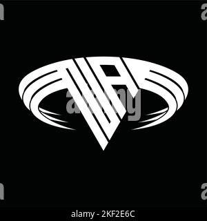 Logo NA lettre monogramme avec forme triangulaire en forme de tranche modèle Illustration de Vecteur