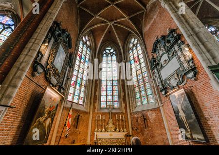 Cathédrale Saint-Bavo (Sint-Baafskathedraal) et Sint-Baafsplein, Gand Banque D'Images