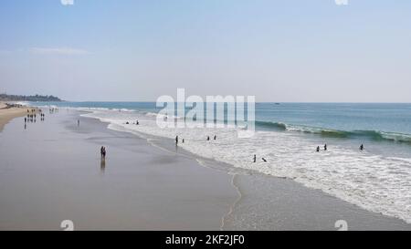 Plage à côté de la jetée de San Clemente, Californie, États-Unis Banque D'Images