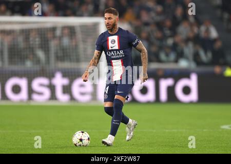 Turin, Italie, 2nd novembre 2022. Sergio Ramos du PSG lors du match de l'UEFA Champions League à l'Allianz Stadium de Turin. Le crédit photo devrait se lire: Jonathan Moscrop / Sportimage Banque D'Images