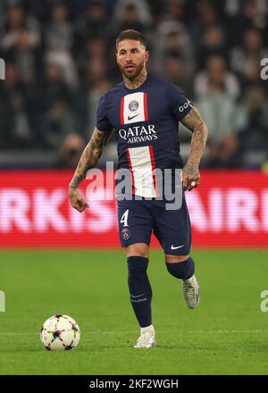 Turin, Italie, 2nd novembre 2022. Sergio Ramos du PSG lors du match de l'UEFA Champions League à l'Allianz Stadium de Turin. Le crédit photo devrait se lire: Jonathan Moscrop / Sportimage Banque D'Images