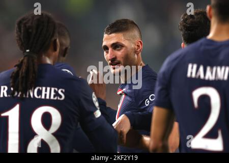 Turin, Italie, 2nd novembre 2022. Marco Verratti de PSG lors du match de la Ligue des champions de l'UEFA à l'Allianz Stadium, à Turin. Le crédit photo devrait se lire: Jonathan Moscrop / Sportimage Banque D'Images