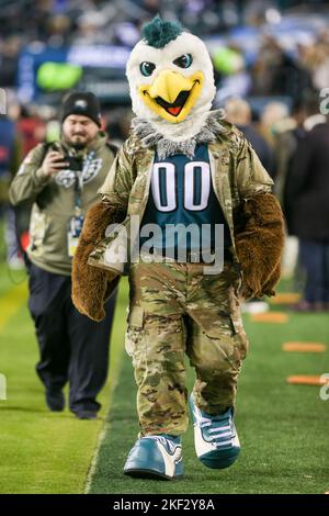 Philadelphie, Pennsylvanie, États-Unis. 14th novembre 2022. Philadelphia Eagles mascotte avant le match entre les Philadelphia Eagles et les Washington Commanders à Lincoln Financial Field. (Credit image: © Debby Wong/ZUMA Press Wire) Credit: ZUMA Press, Inc./Alamy Live News Banque D'Images