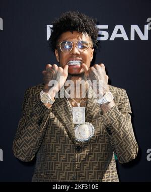 LOS ANGELES, CALIFORNIE - JUIN 23: Blueface assiste aux 2019 BET Awards sur 23 juin 2019 à Los Angeles, Californie. Photo : imageSPACE/MediaPunch Banque D'Images