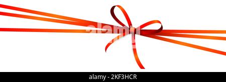 Illustration vectorielle EPS 10 de l'arc de ruban rouge et de la bande cadeau isolés sur fond blanc Illustration de Vecteur