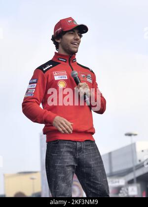 Enea Bastianini, pilote de Ducati motogp, EICMA, exposition internationale de moto, Lombardie, Italie. Banque D'Images