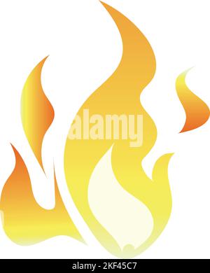 Autocollant de voiture flamme. Symbole de gradient de feu abstrait Illustration de Vecteur
