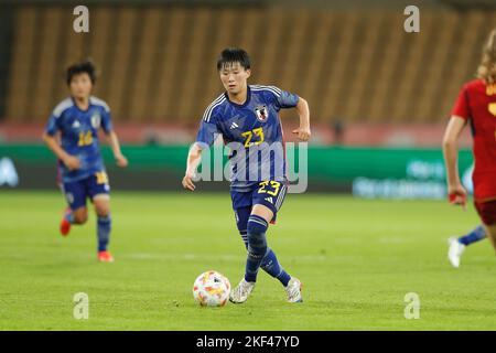Séville, Espagne. 15th novembre 2022. Aoba Fujino (JPN) football : rencontre internationale amicale entre l'Espagne 1-0 Japon à l'Estadio la Cartuja à Séville, Espagne . Crédit: Mutsu Kawamori/AFLO/Alay Live News Banque D'Images